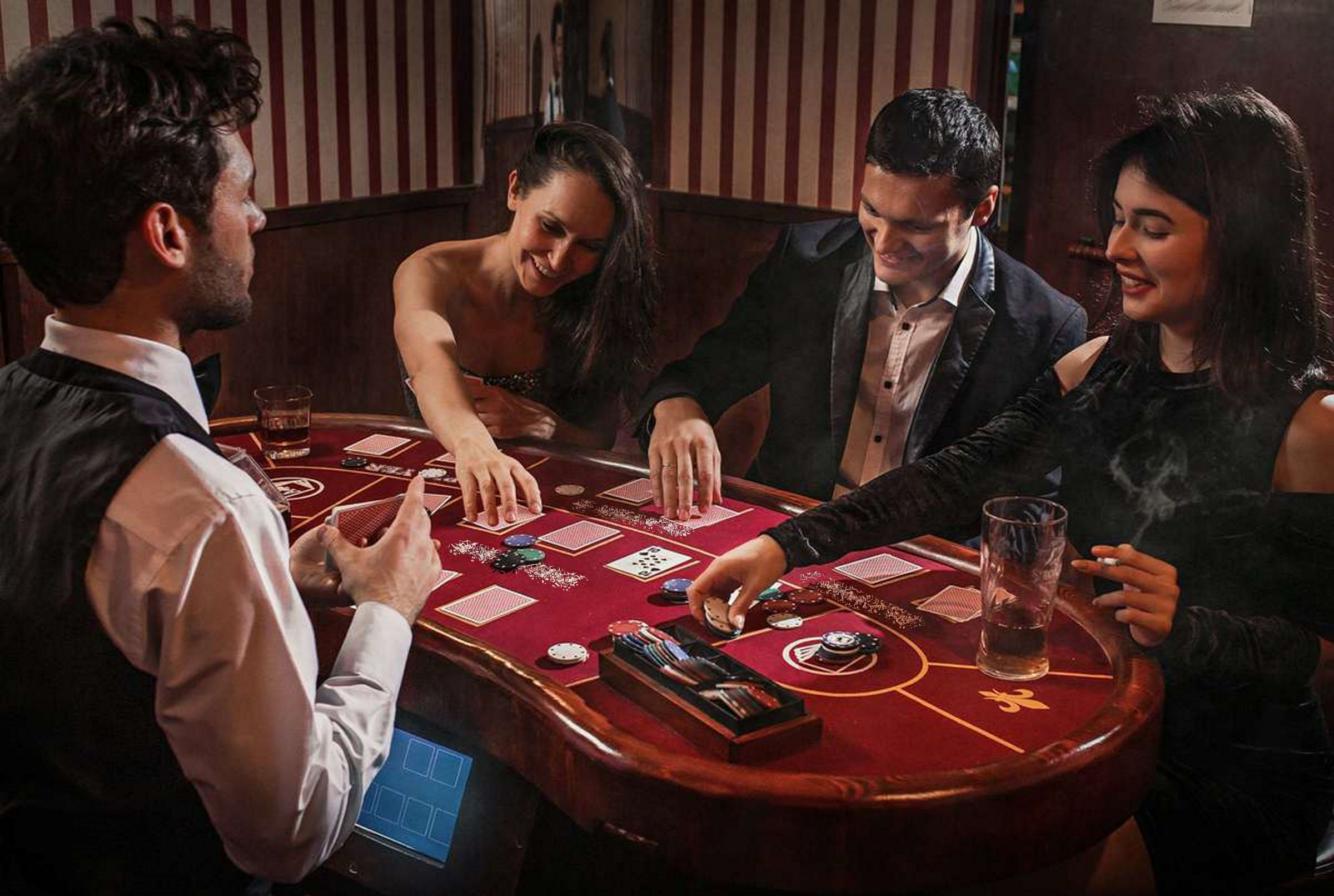 Elegant evening gathering in a fictional New Zealand entertainment venue